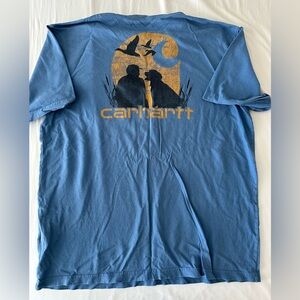 Large Carhartt tshirt blue